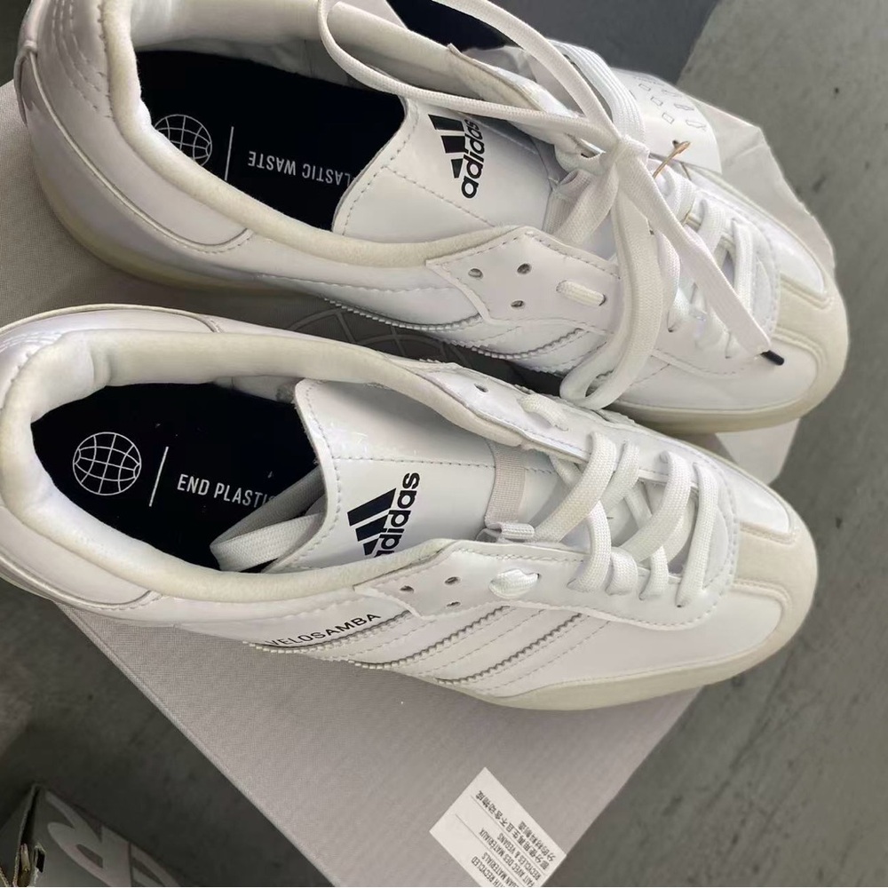 Adidas Samba White Leather Sneakers
